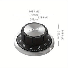 1pc Kitchen Timer Magnetic 60 Minutes Mechanical Timer Stopwatch Alarm Clock