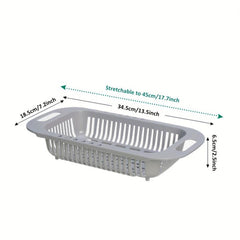 Sink Colander Vegetable Washing Basket Fruit Drain Basket Plastic