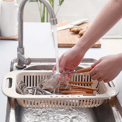 Sink Colander Vegetable Washing Basket Fruit Drain Basket Plastic