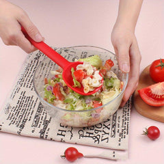 Silicone Kitchen Spoon Long Handle Heat Resistant Mixing Spoon