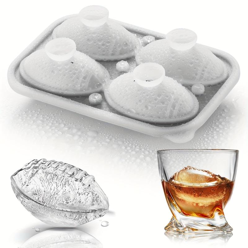 Football Ice Cube Mold Novelty Fun Shapes 5.59cm Round Sphere