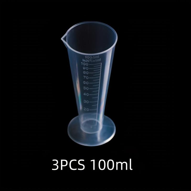 3pcs Tapered Measuring Cup for Liquids, Polypropylene