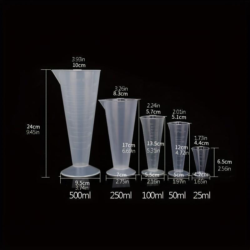 3pcs Tapered Measuring Cup for Liquids, Polypropylene
