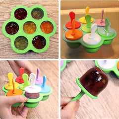 Mini Popsicle Mold Silicone Ice Pop Molds Non Stick Ice Cream Molds