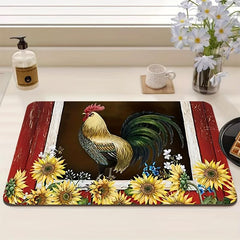 Dish Drying Pad Kitchen Countertop Absorbent Mat Soft Diatom Mud Faucet Mat