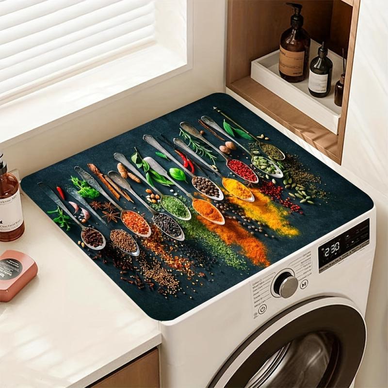 Rubber Square Placemat Absorbent Drain Pad Dish Drying Mat
