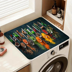 Rubber Square Placemat Absorbent Drain Pad Dish Drying Mat