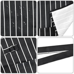 2pcs Stripe Waist Apron Short with Pockets for Home Kitchen