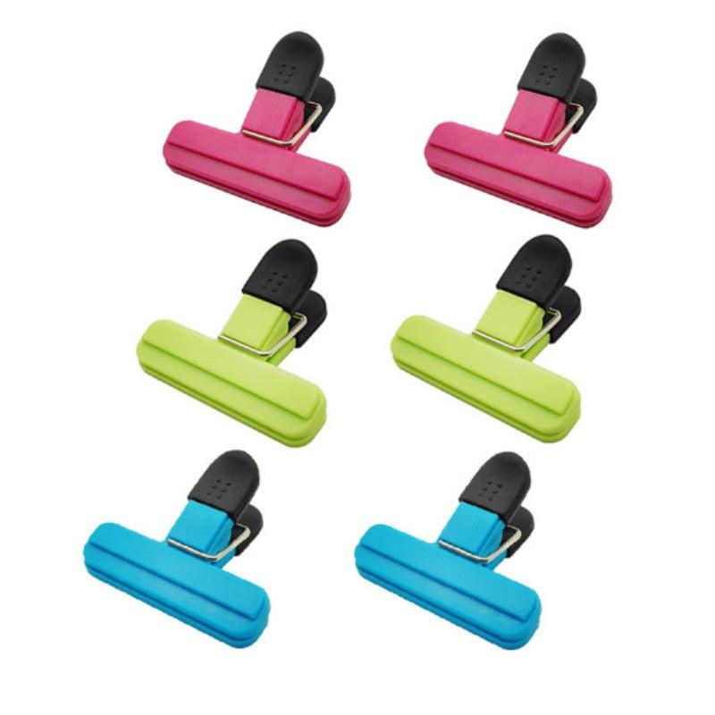 6pcs Food Sealing Clip Potato Chips Bag Clips Plastic Bag Sealing Clip