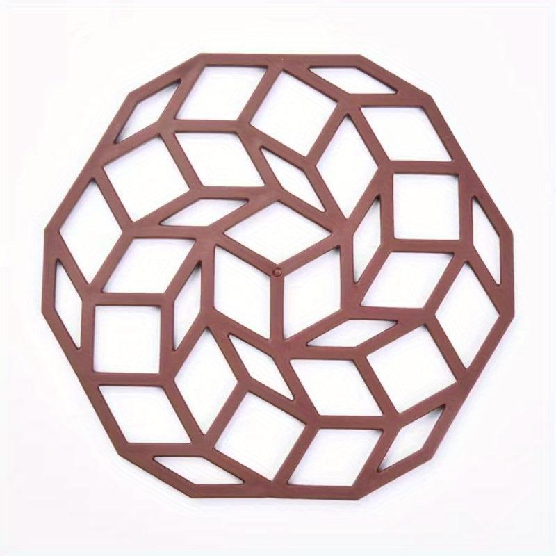 Stylish Geometric Tea Coaster Non Slip Heat Insulation Mat