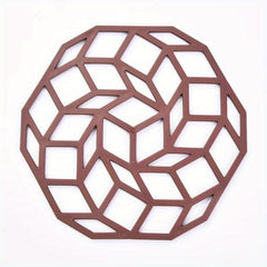 Stylish Geometric Tea Coaster Non Slip Heat Insulation Mat