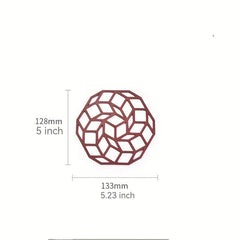 Stylish Geometric Tea Coaster Non Slip Heat Insulation Mat