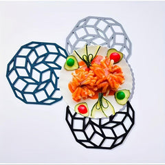 Stylish Geometric Tea Coaster Non Slip Heat Insulation Mat