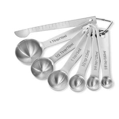 9pcs Stainless Steel Measuring Spoons Set Metric/US Measurements