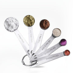 9pcs Stainless Steel Measuring Spoons Set Metric/US Measurements