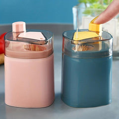 Automatic Toothpick Holder with Lid for Home Hotel Restaurant
