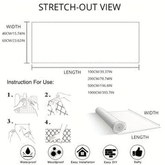 Kitchen Backsplash Stickers Self Adhesive Aluminum Foil Wallpaper
