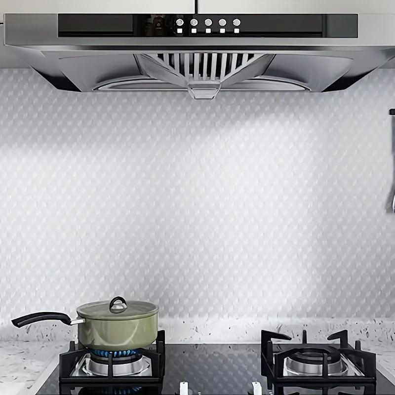 Kitchen Backsplash Stickers Self Adhesive Aluminum Foil Wallpaper