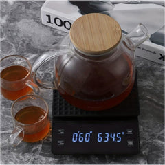 High Precision Coffee Scale with Timer 3kg 0 1g Back Lit LED Display