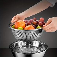 Stainless Steel Vegetable Strainer Kitchen Fruit Drain Basket