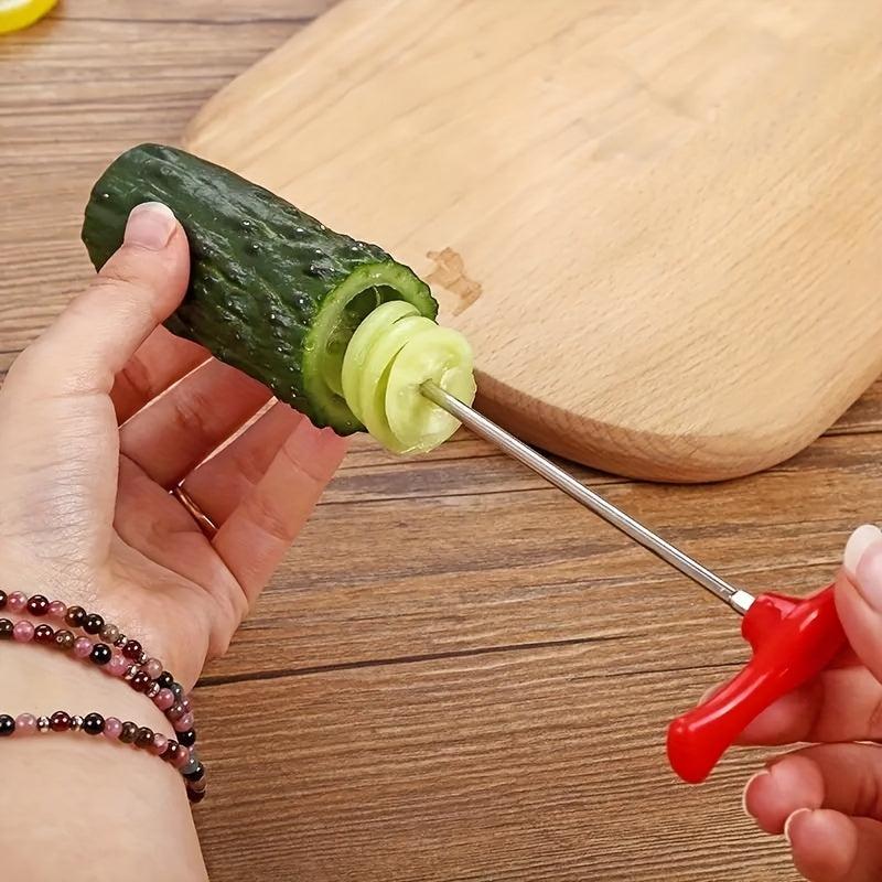 Spiral Vegetable Cutter Stainless Steel Kitchen Tool