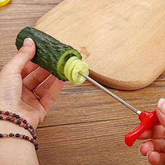 Spiral Vegetable Cutter Stainless Steel Kitchen Tool