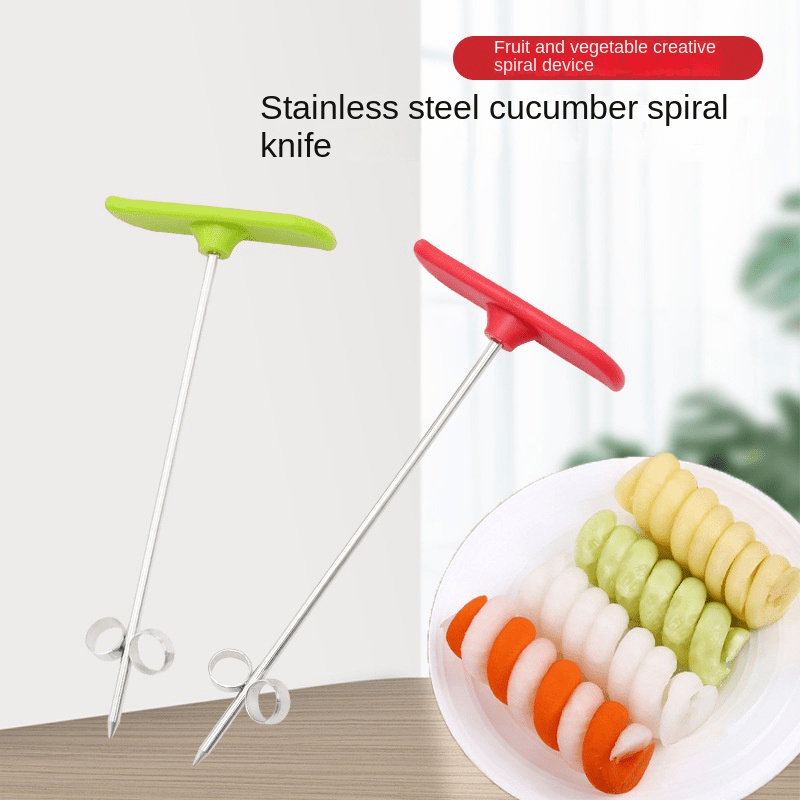 Spiral Vegetable Cutter Stainless Steel Kitchen Tool