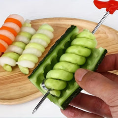 Spiral Vegetable Cutter Stainless Steel Kitchen Tool