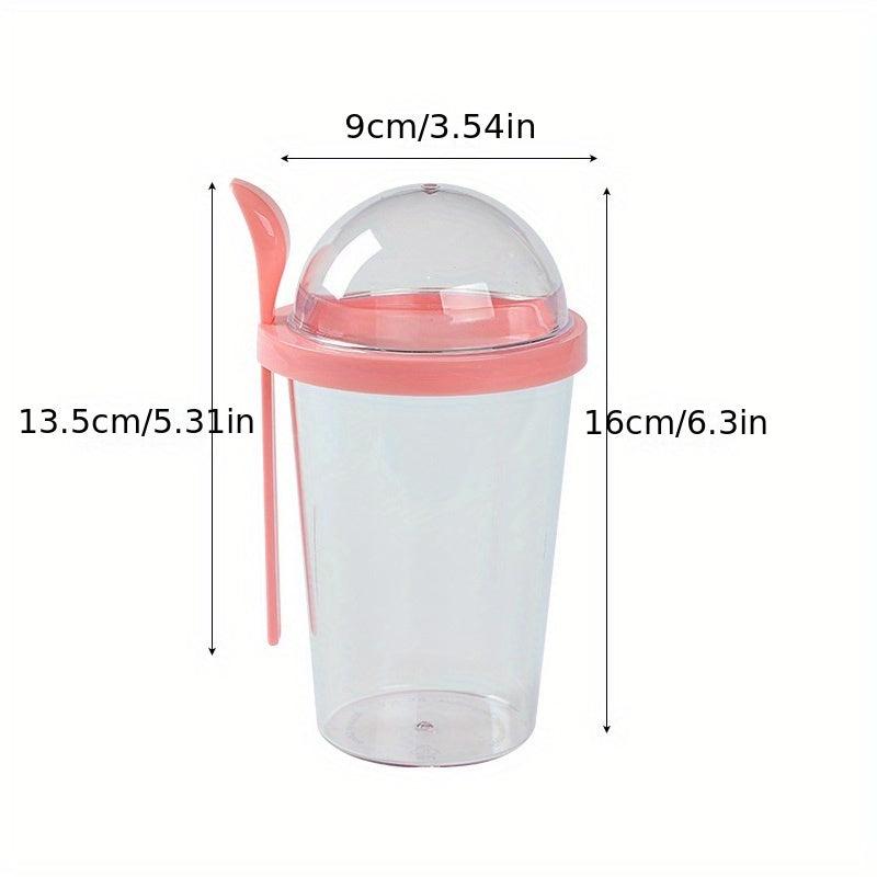 400ml Portable Salad Cup with Fork for Kids' School Lunch
