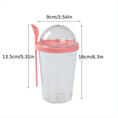 400ml Portable Salad Cup with Fork for Kids' School Lunch