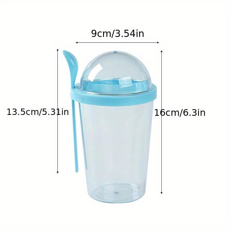 400ml Portable Salad Cup with Fork for Kids' School Lunch