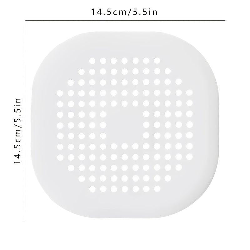 Square Drain Hair Catcher Hair Filter With Suction Cup