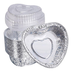 50pcs 4.5oz Disposable Baking Cups Aluminum Foil Muffin
