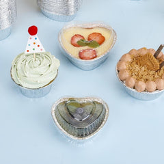 50pcs 4.5oz Disposable Baking Cups Aluminum Foil Muffin