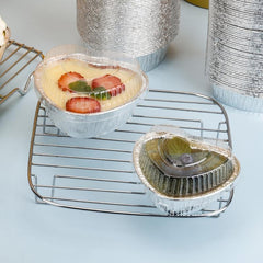 50pcs 4.5oz Disposable Baking Cups Aluminum Foil Muffin