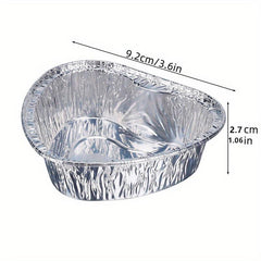 50pcs 4.5oz Disposable Baking Cups Aluminum Foil Muffin