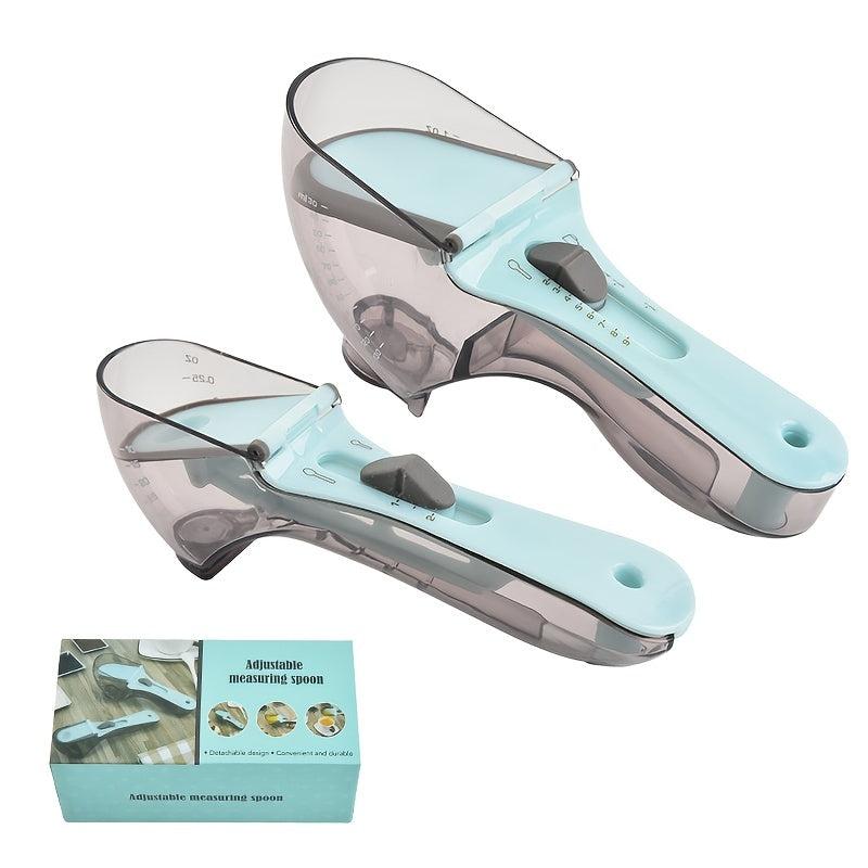 Adjustable Measuring Cups And Spoons Set with Magnetic