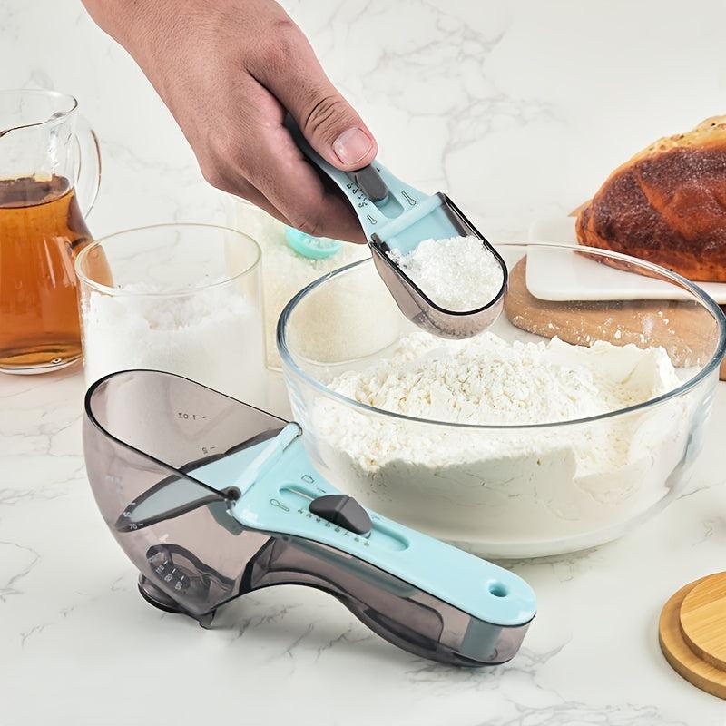 Adjustable Measuring Cups And Spoons Set with Magnetic