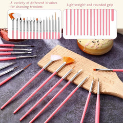 15pcs Cake Decorating Brushes Food Paint Brush Fondant Cookie Brushes