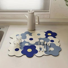 Mildewproof Kitchen Countertop Mat Absorbent Diatom Mud Mat