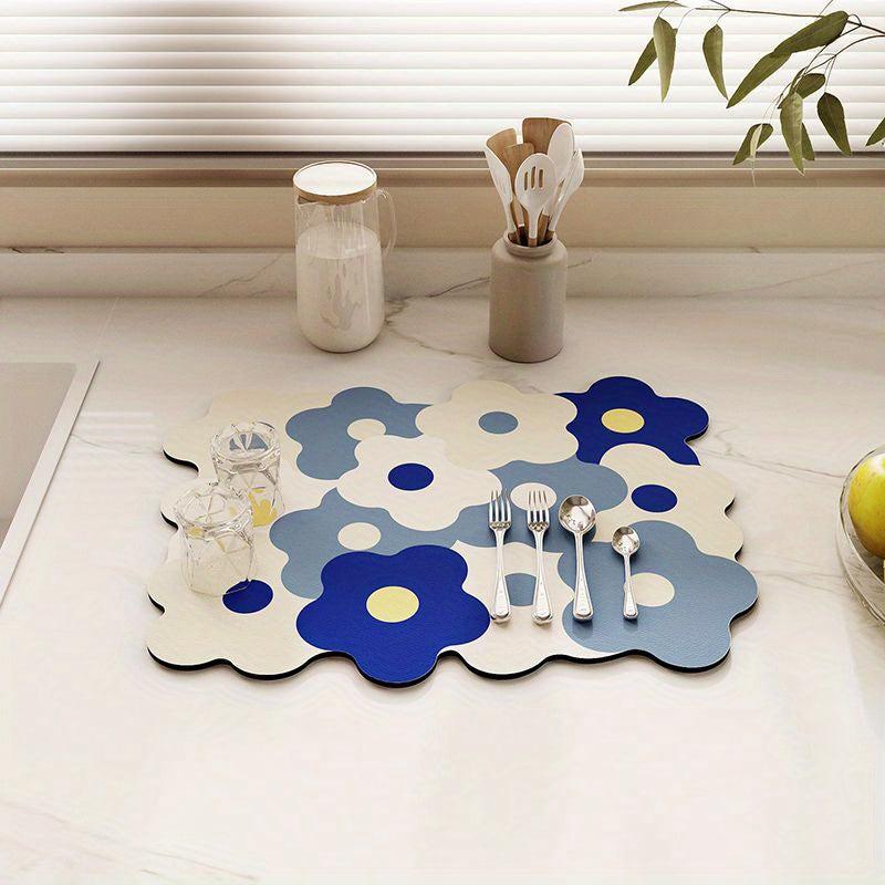 Mildewproof Kitchen Countertop Mat Absorbent Diatom Mud Mat