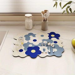 Mildewproof Kitchen Countertop Mat Absorbent Diatom Mud Mat