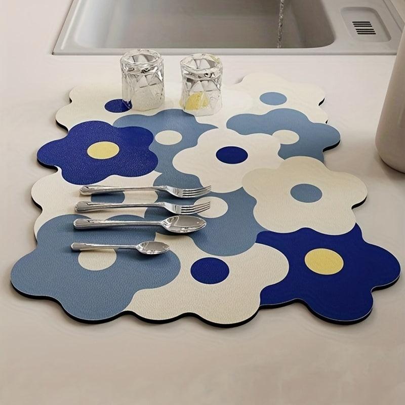 Mildewproof Kitchen Countertop Mat Absorbent Diatom Mud Mat