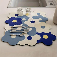Mildewproof Kitchen Countertop Mat Absorbent Diatom Mud Mat