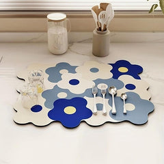 Mildewproof Kitchen Countertop Mat Absorbent Diatom Mud Mat