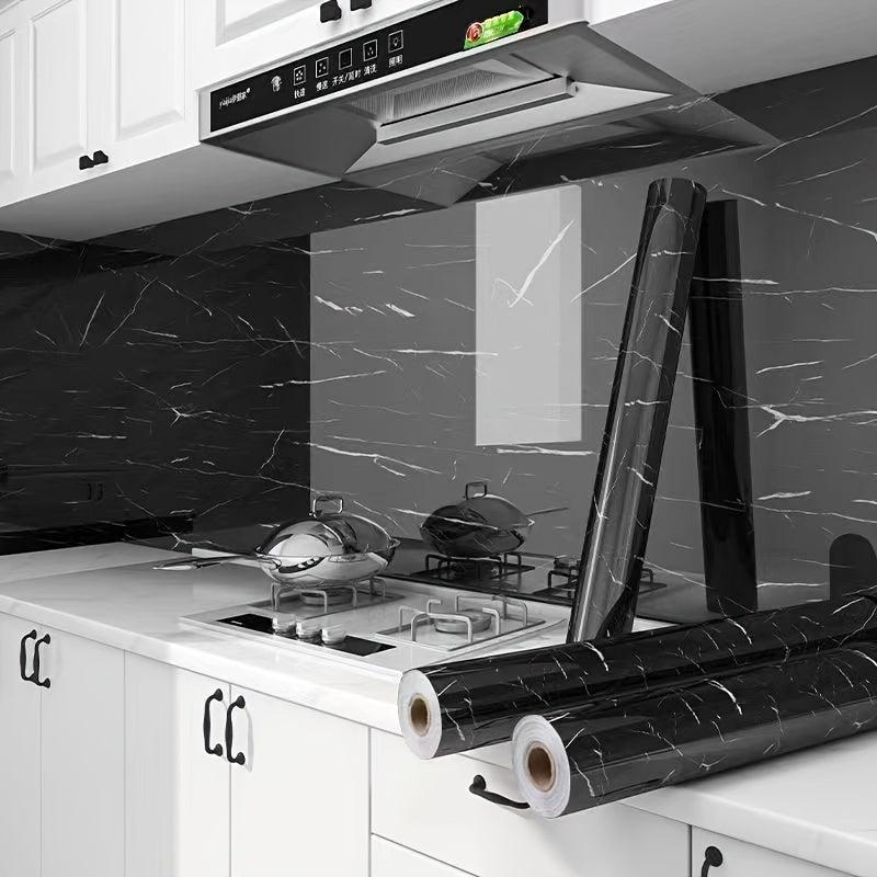 Marble Paper Self Adhesive Wallpaper for Kitchen Countertop Waterproof