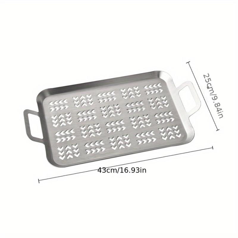 Stainless Steel Non Stick BBQ Tray with Handles