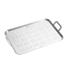 Stainless Steel Non Stick BBQ Tray with Handles