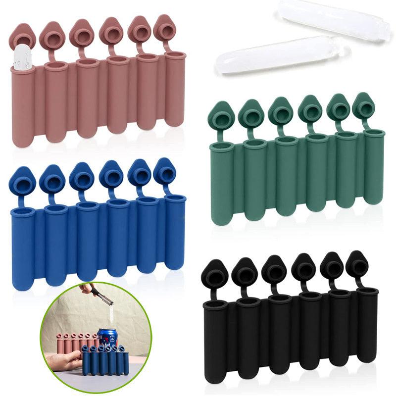 Silicone Ice Cube Stick Mold with Lid - Ideal for Sports Bottles & Ice Bars