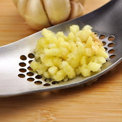 Stainless Steel Garlic Press Masher Boat Type